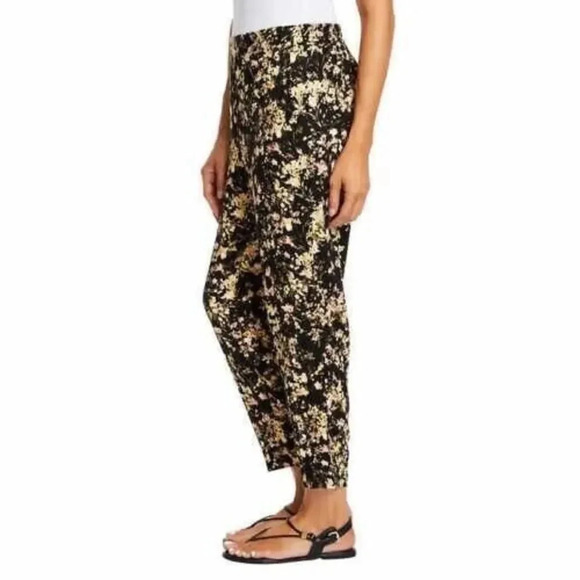 NWT Jessica Simpson Pant Women Size Large Multicolor Bouquet Splash Pull On - Picture 3 of 11
